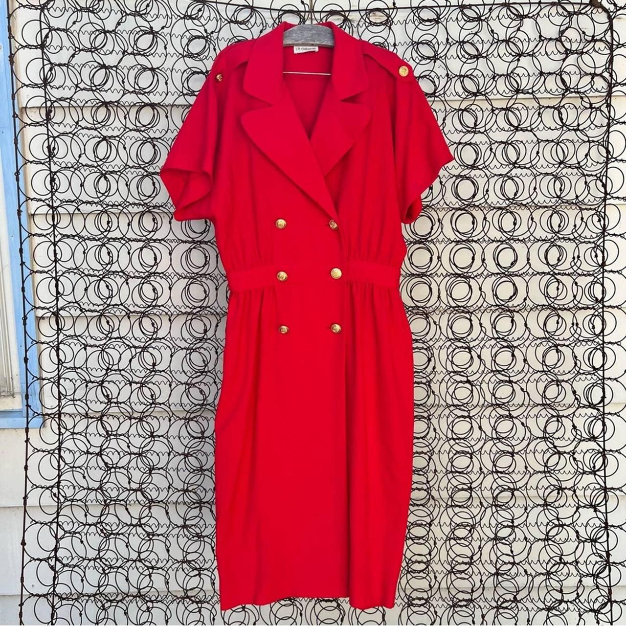 Liz claiborne shop red dress