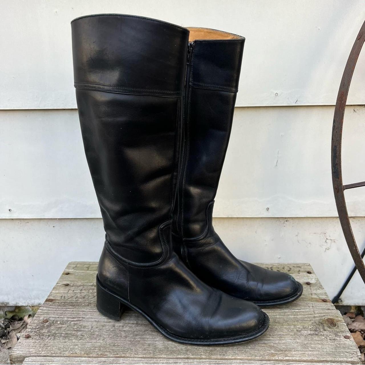 Coach black 2024 riding boots