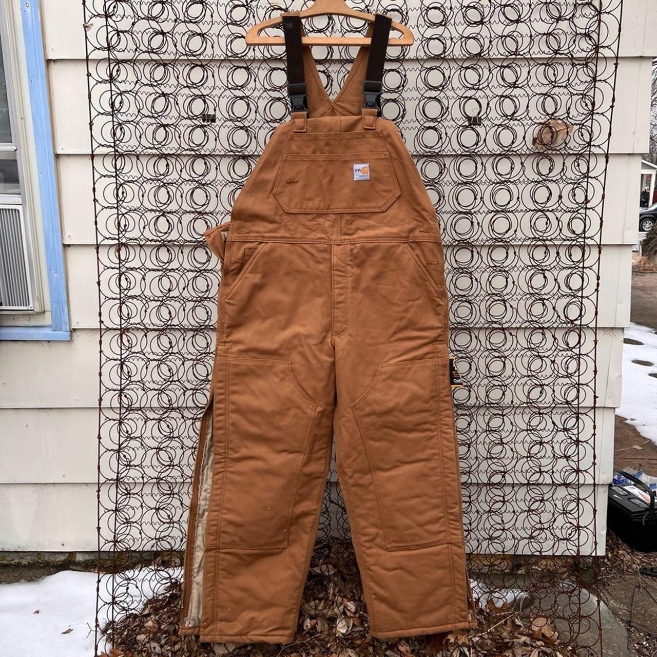 Carhartt duck overalls sale quilt lined