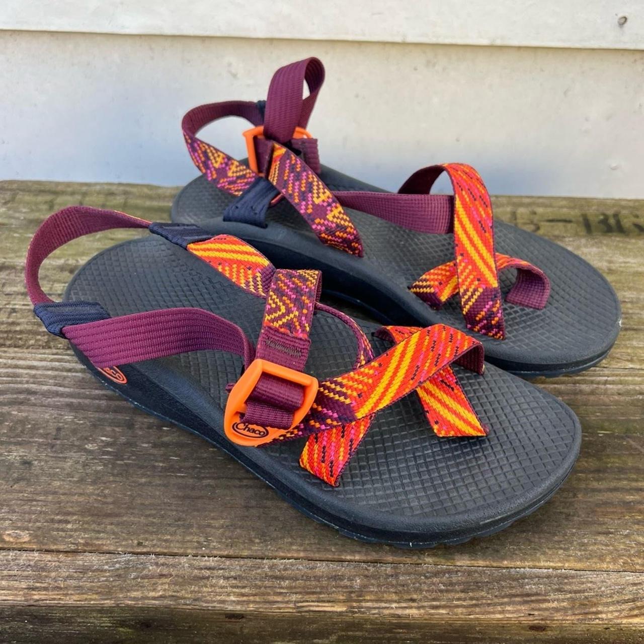 Chaco Z Cloud 2 Sunset Orange Yellow Purple Strap Depop