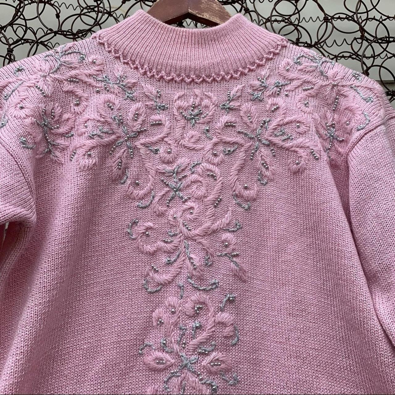 Vintage 90s Jaclyn outlet Smith pastel pink sweater