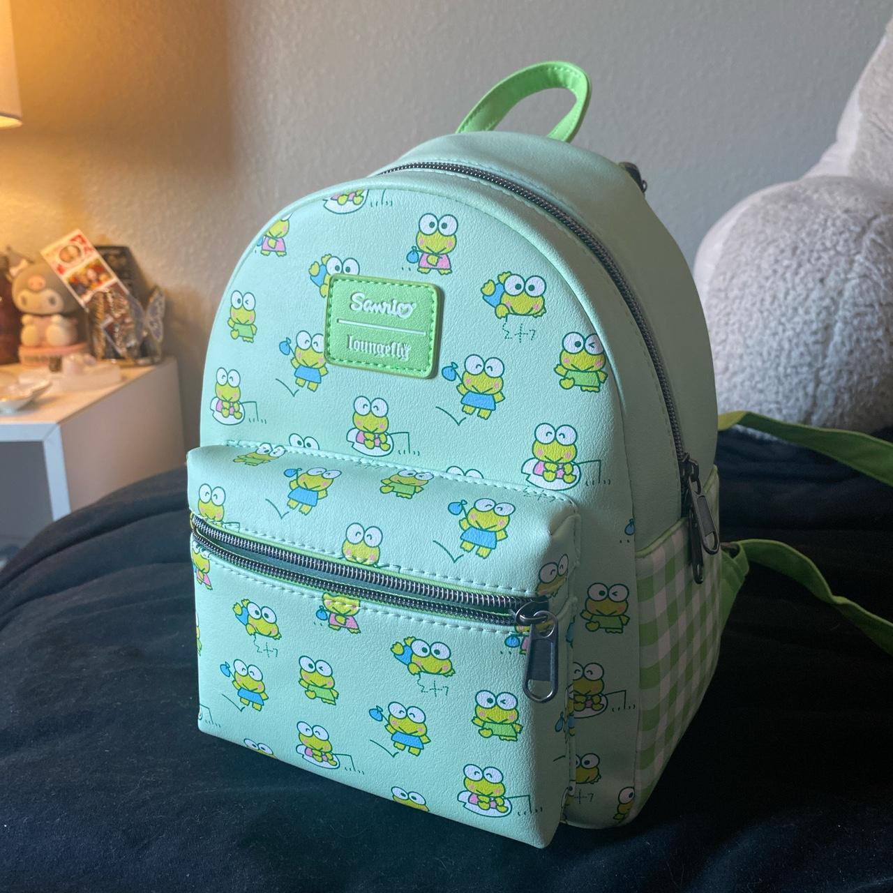 Loungefly Women's Green and Yellow Bag Depop