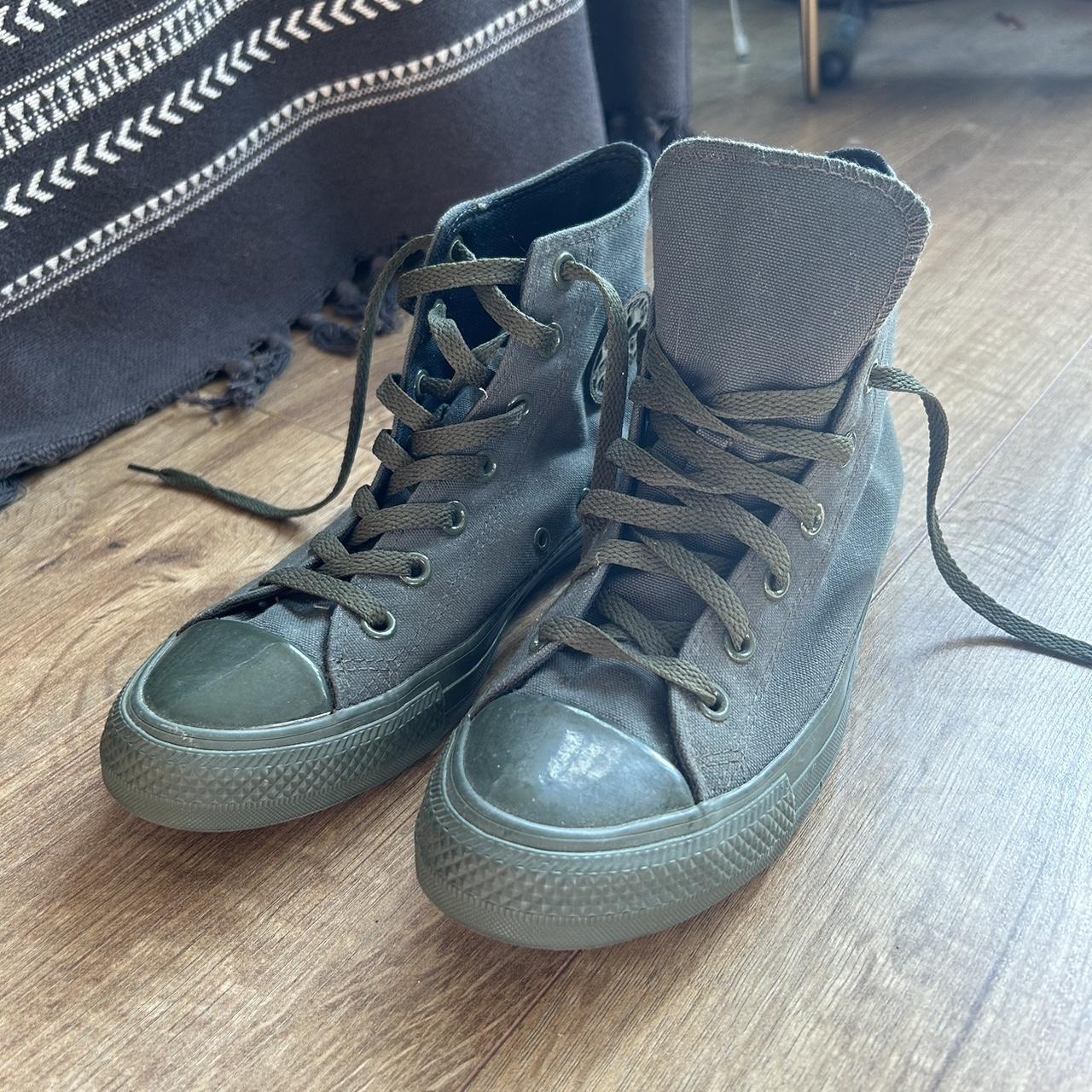 Converse x OPI High Top Green Trainers Excellent. Depop