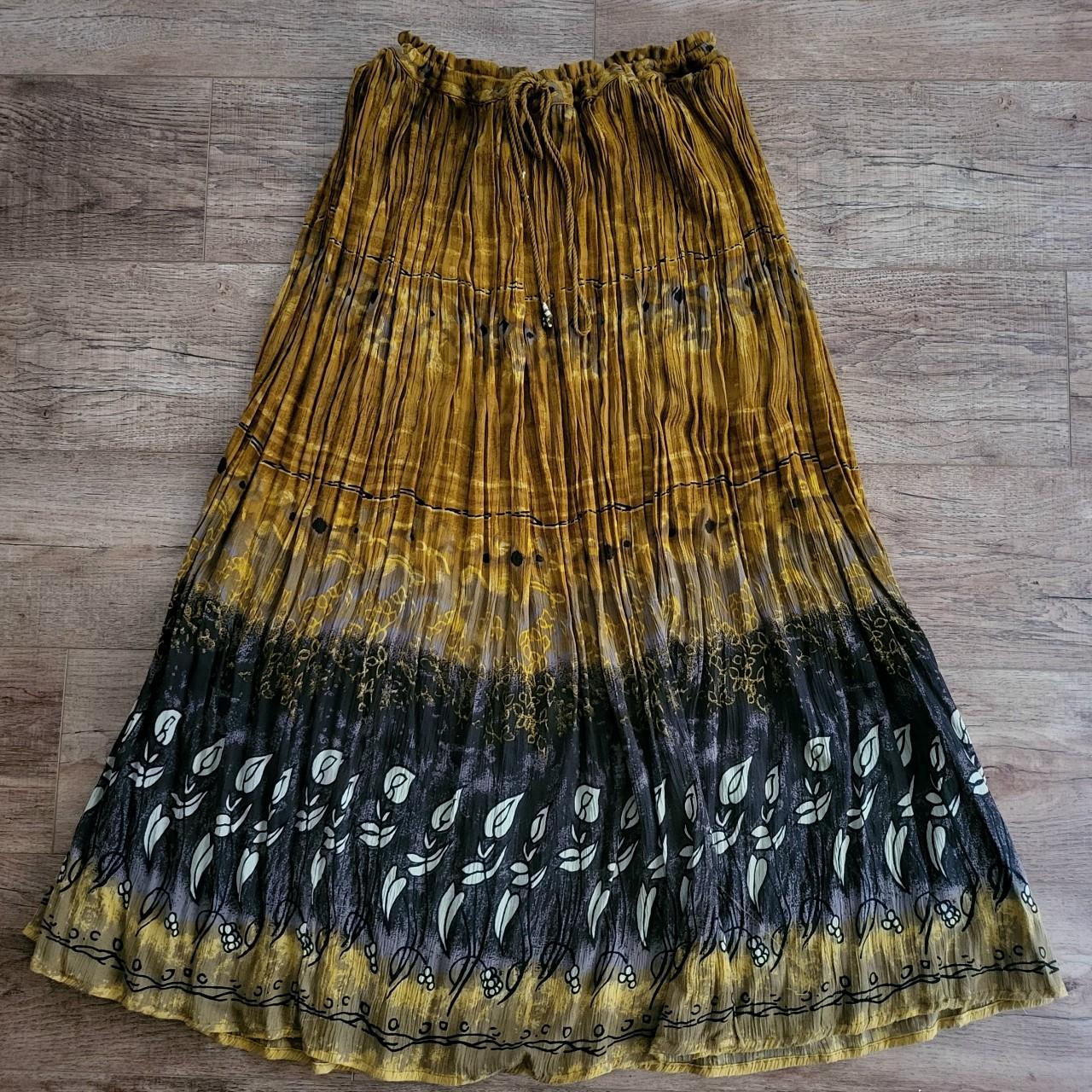 whimsigoth fairy floral maxi skirt sooo gorgeous &... - Depop