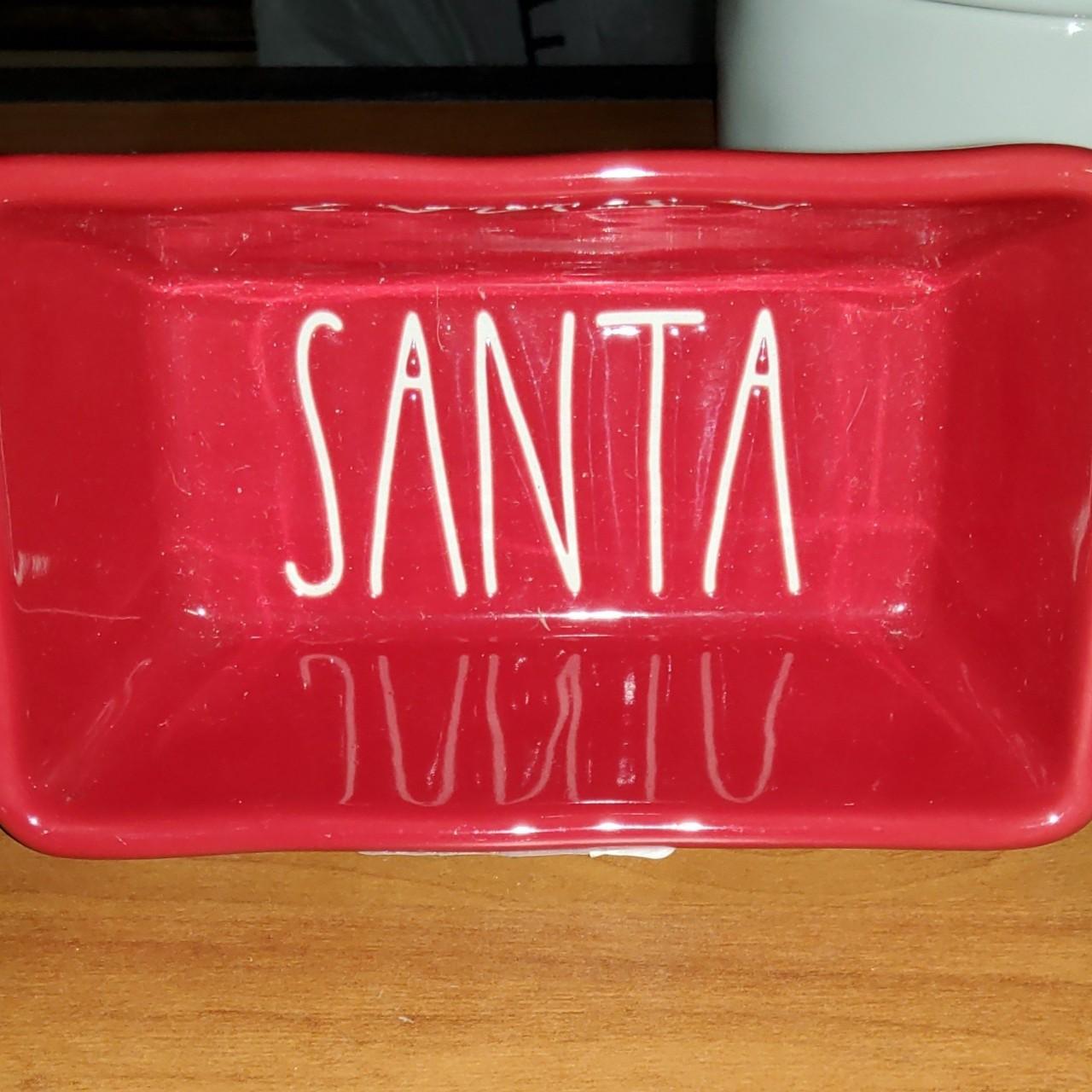 New! Rae Dunn SANTA ceramic mini loaf... Depop