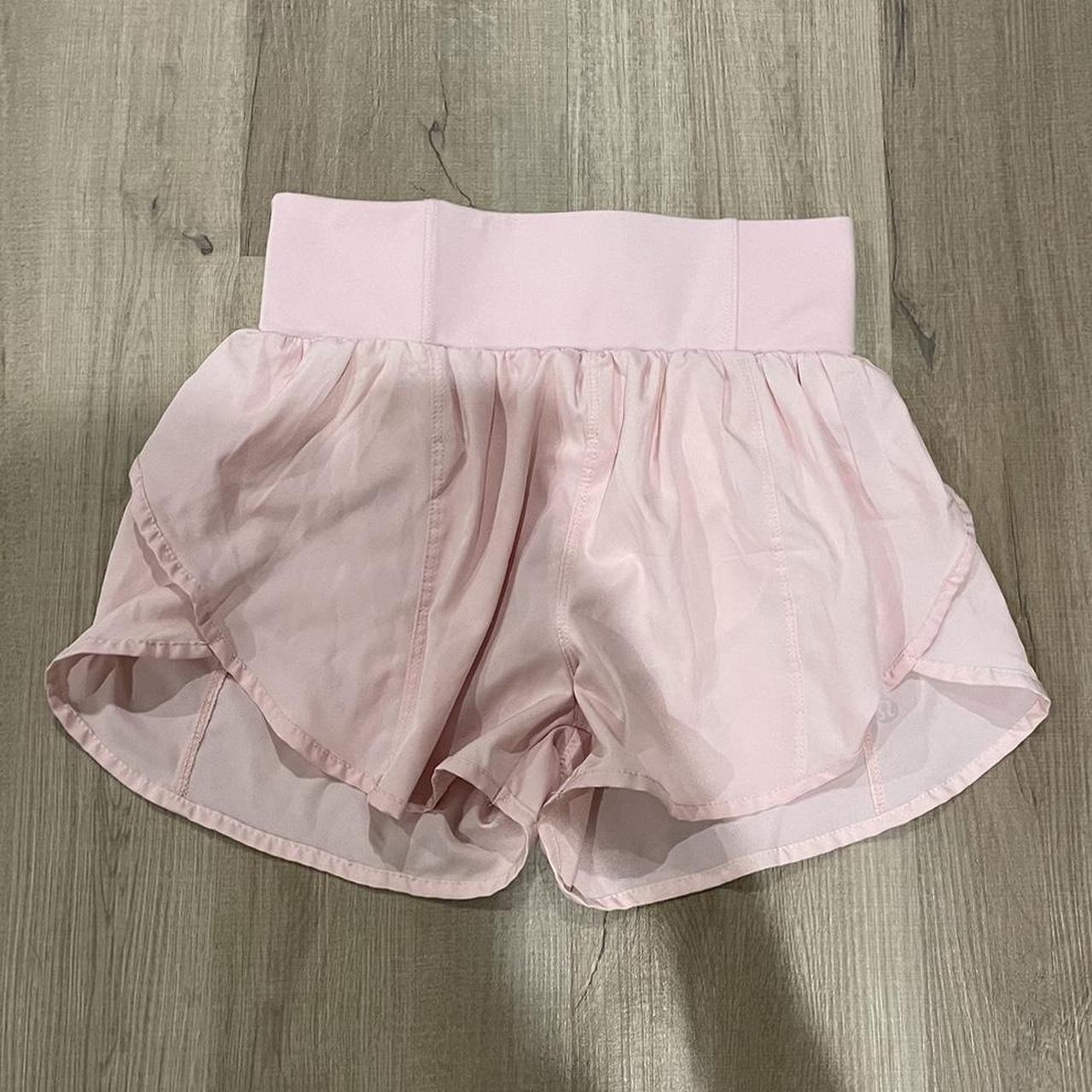 Fake Lululemon pink running shorts. Purchased from... - Depop