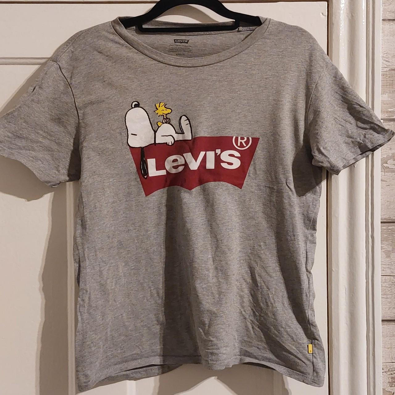 Levi's snoopy t shirt womens online