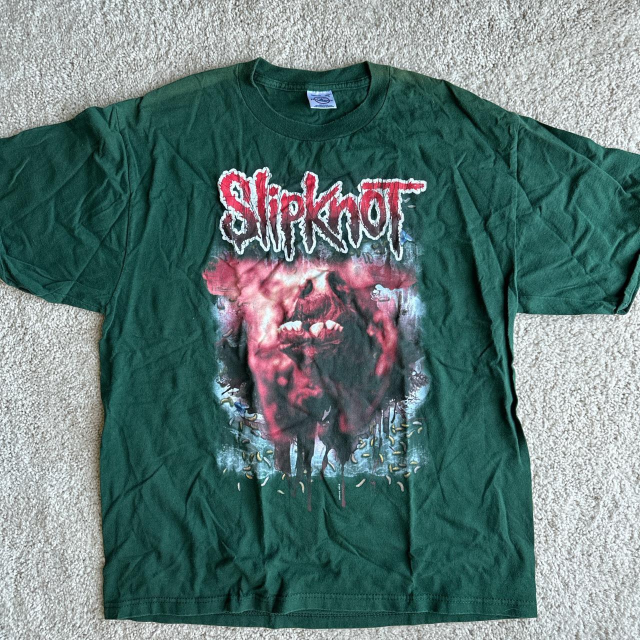 Slipknot t shirt vintage large L OG 2001 graphic t - Depop