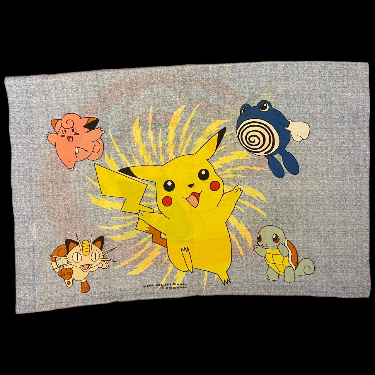 VINTAGE 90S POKEMON PILLOWCASE IN MINT CONDITION - Depop