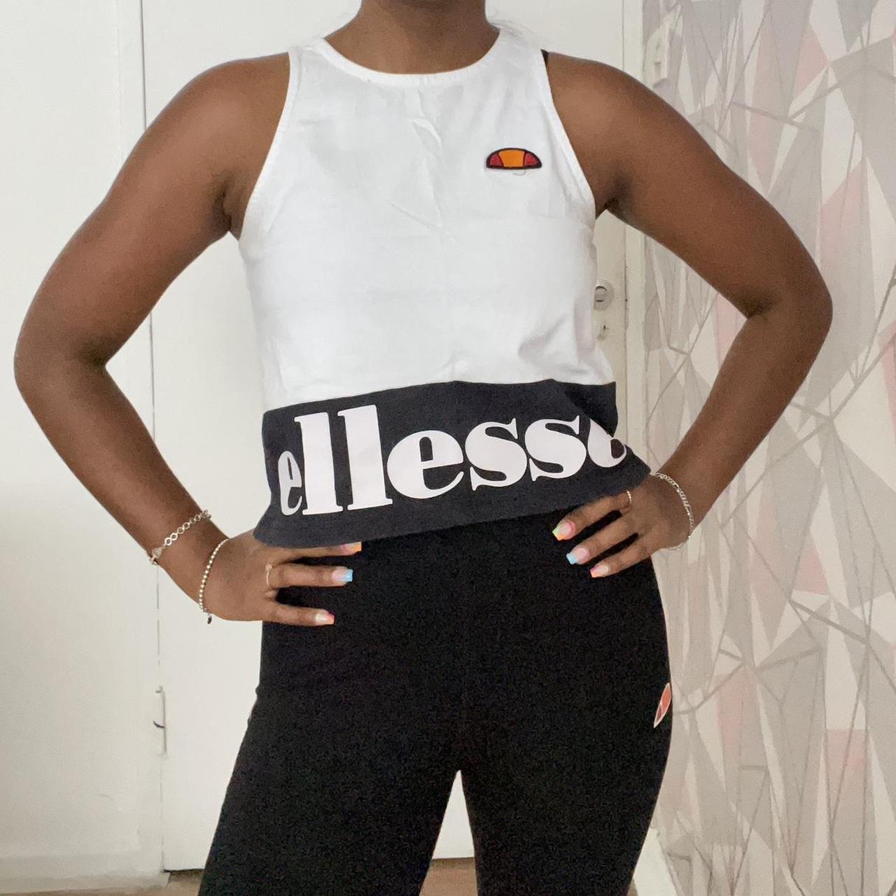 Ellesse tank top in white In very good condition... Depop