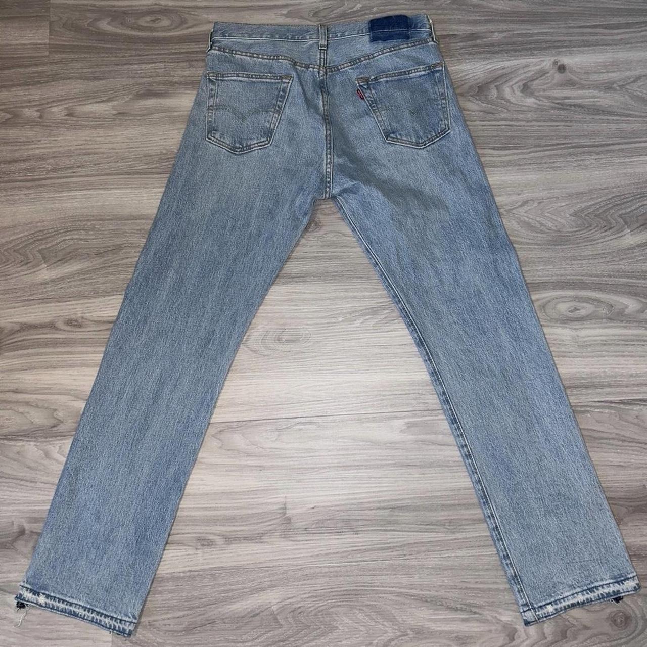 Men's Blue and Green Jeans | Depop