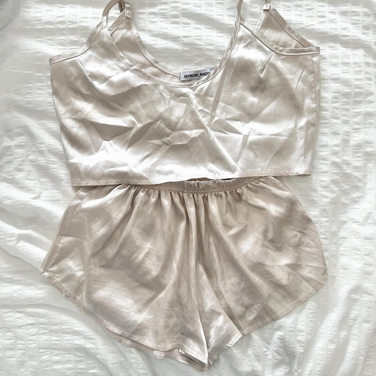 Women's Cream Pajamas Depop