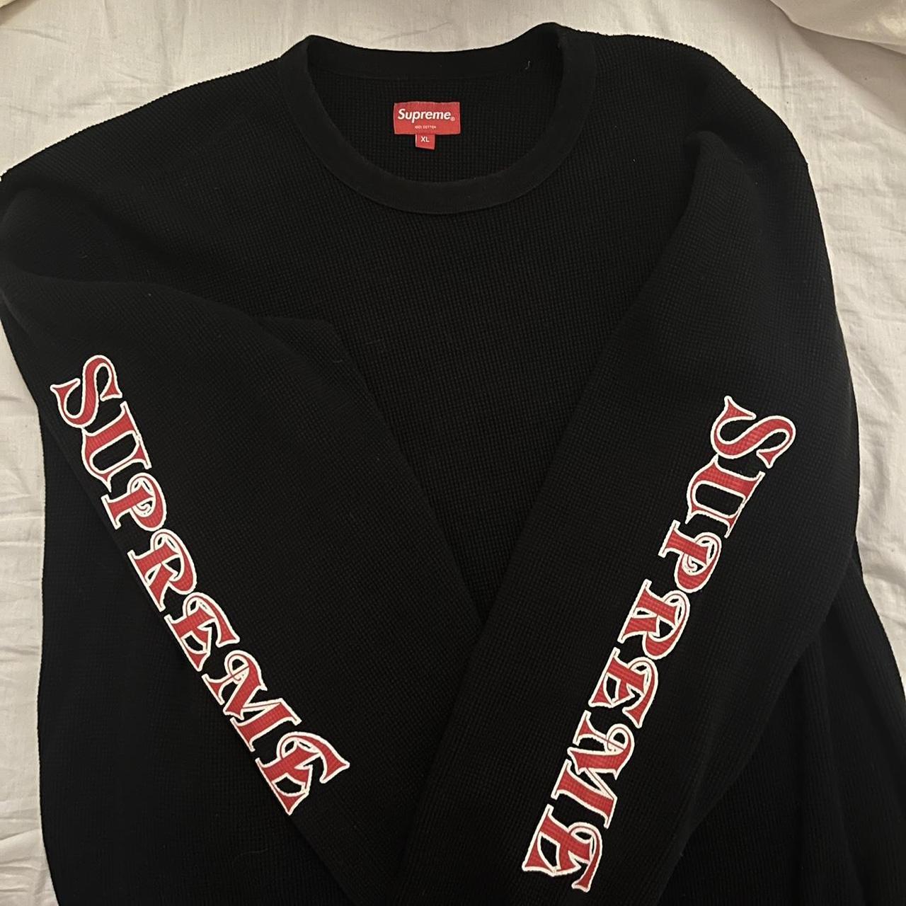 Supreme Sleeve Logo Waffle Thermal‼️ size XL super | Depop