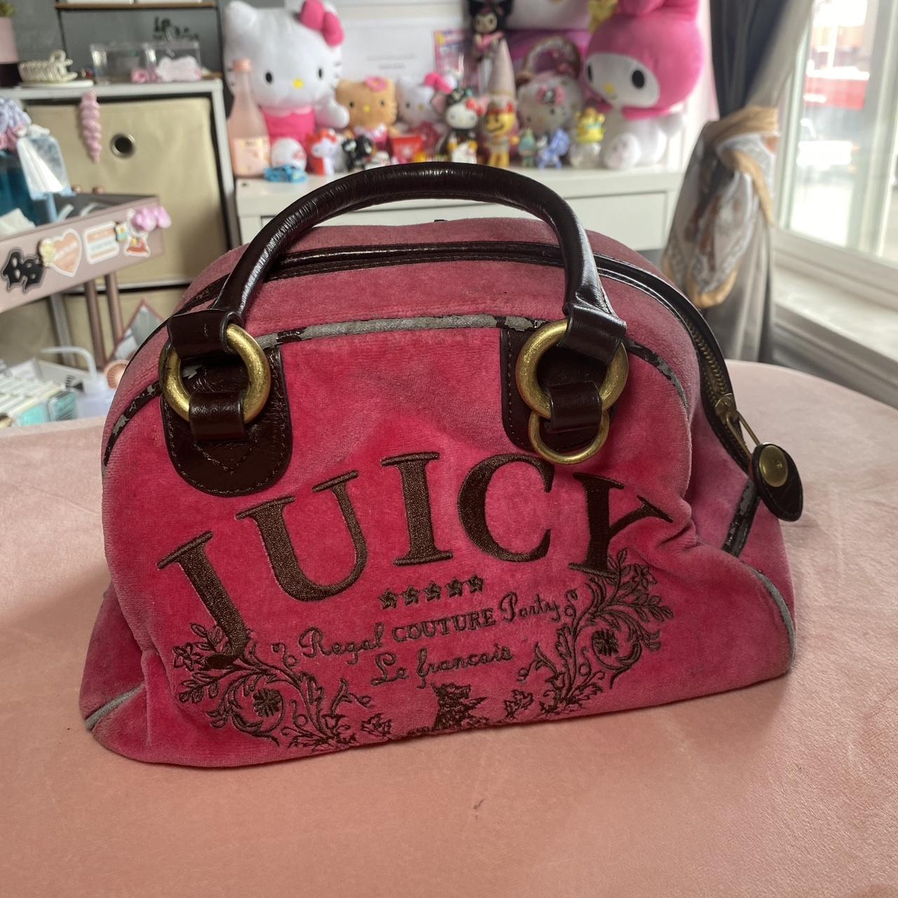 Juicy Couture Bowling Bag (Pink) worn a few... Depop