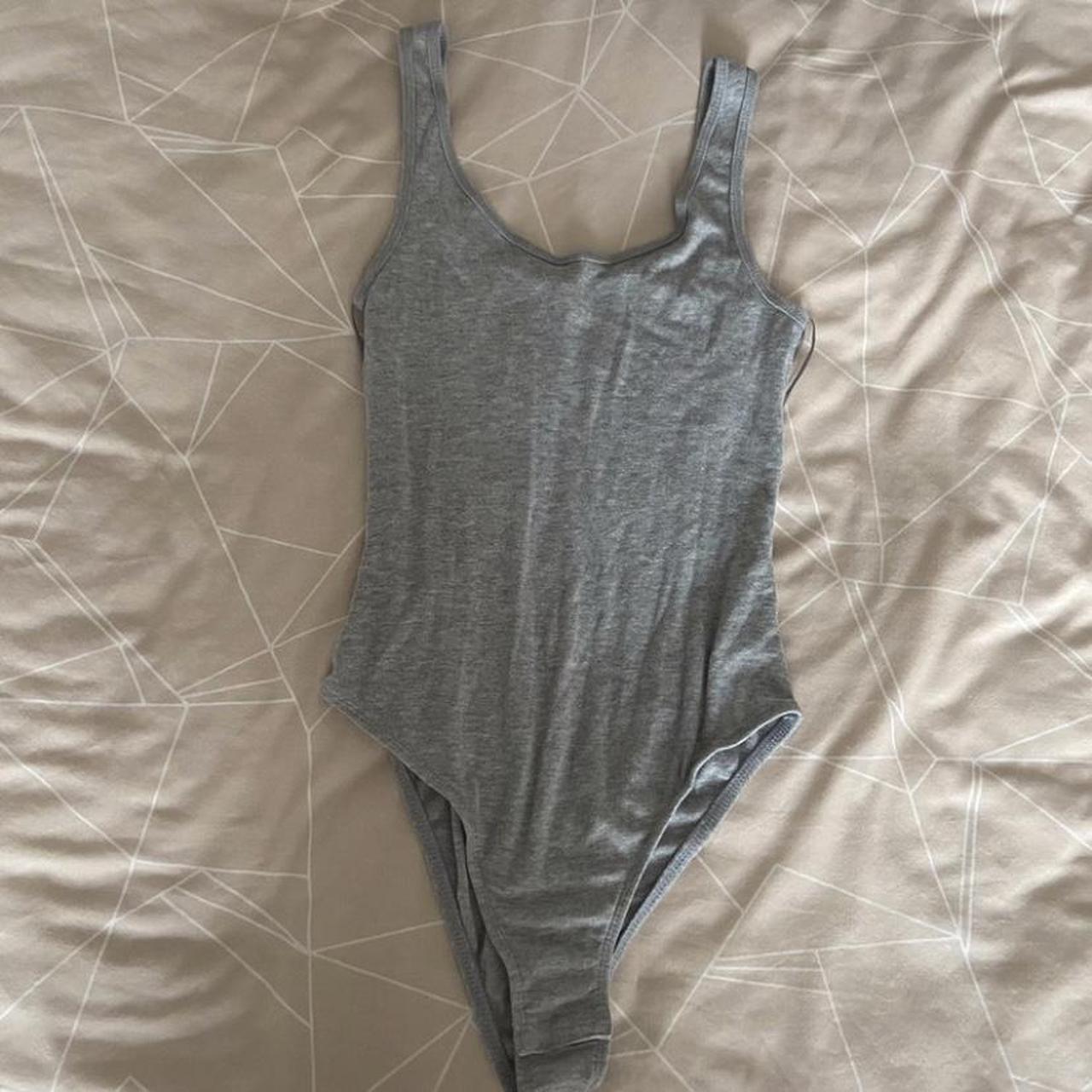 River Island Women's Grey Bodysuit | Depop