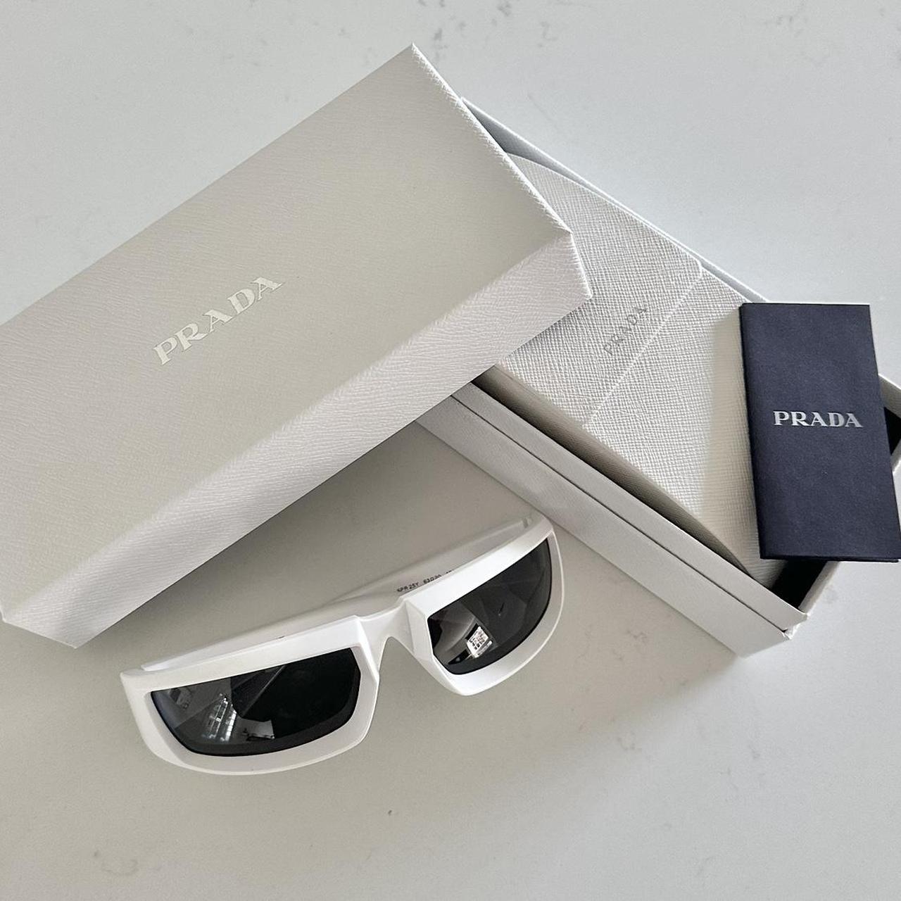 【海外 正規品】 white authentic 100% Prada Depop | off bought • sunglasses 小物