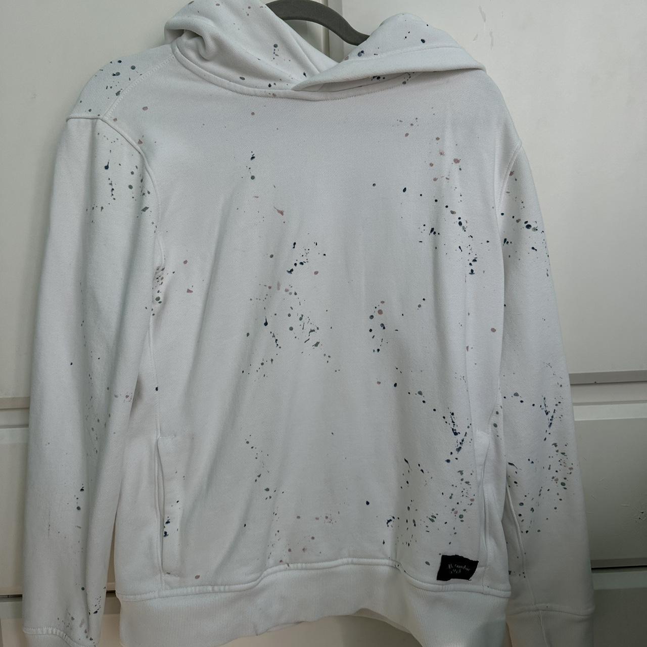 Abercrombie paint cheap splatter hoodie