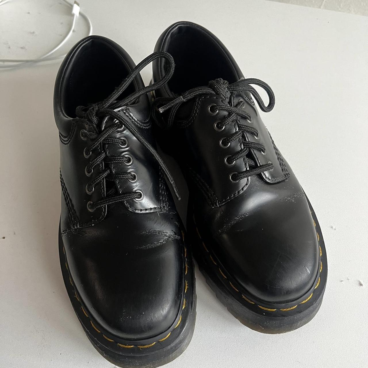 8053 leather platform Dr.Martens creased a bit on... - Depop