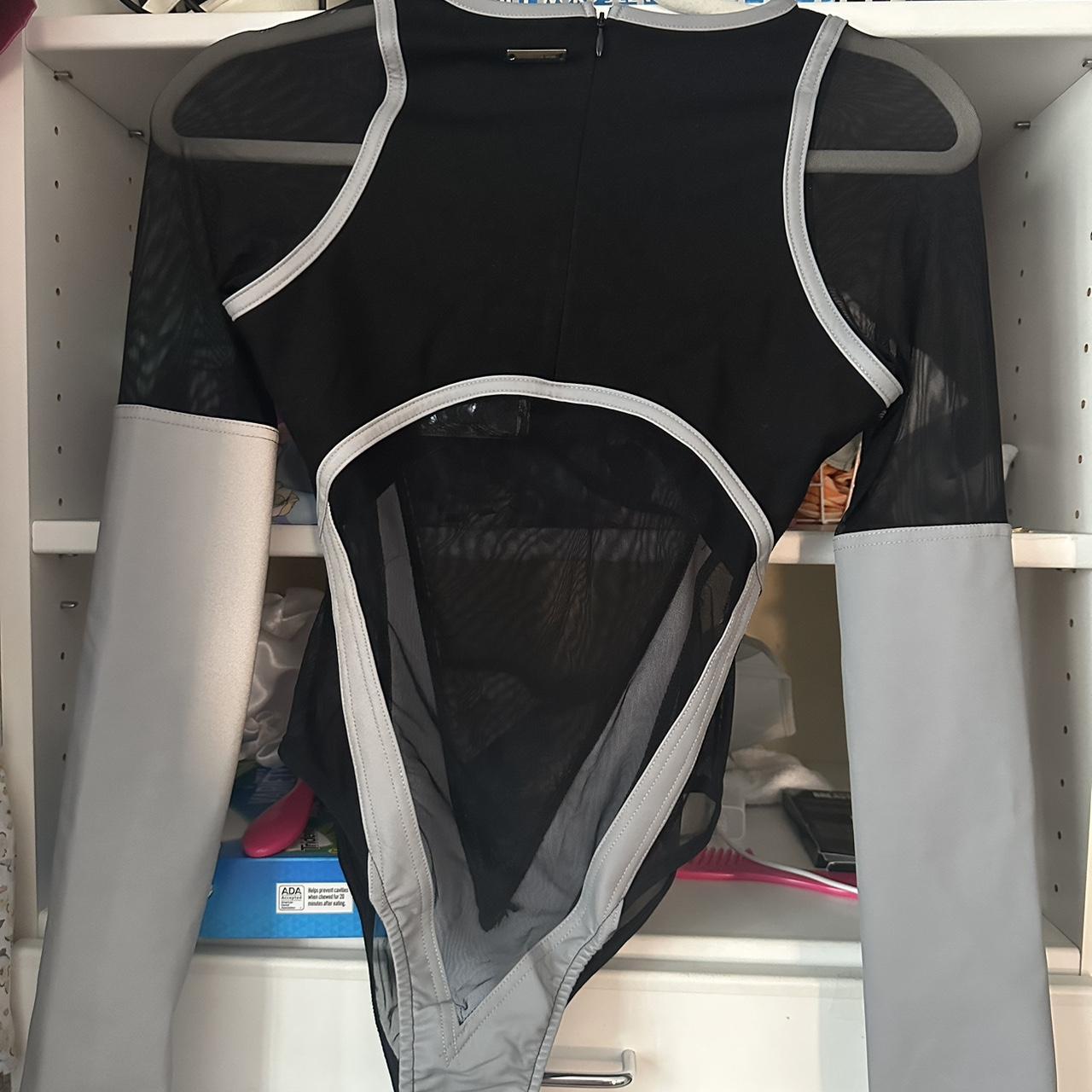 Reflective Bodysuit- Maniére De Voir USA Size 4... - Depop