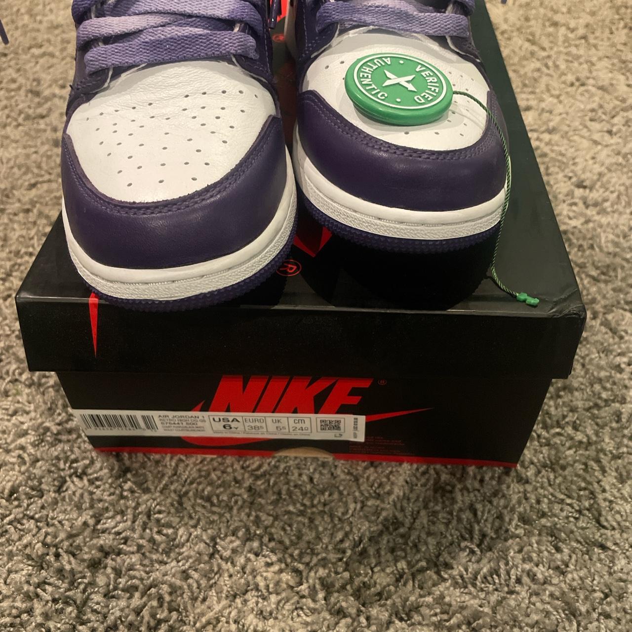 authentic jordan 1 retro court purple