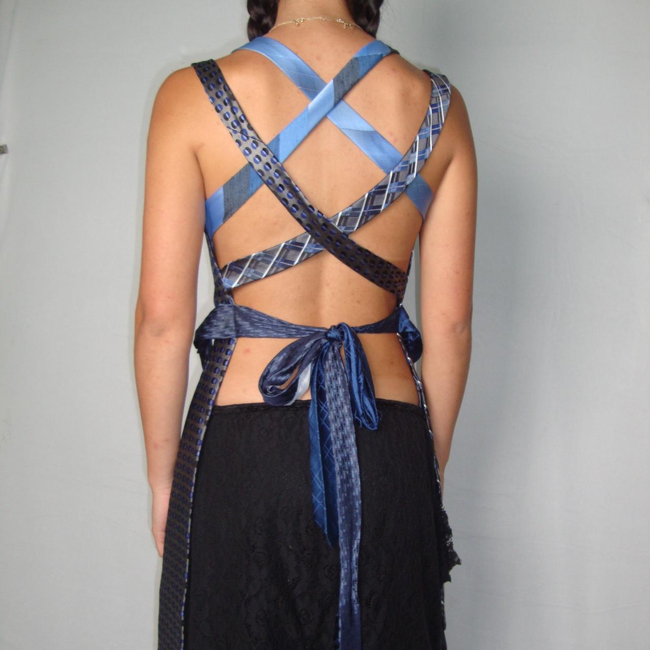 Upcycled/recycled Silk Women's Tie Backless Halter Neck