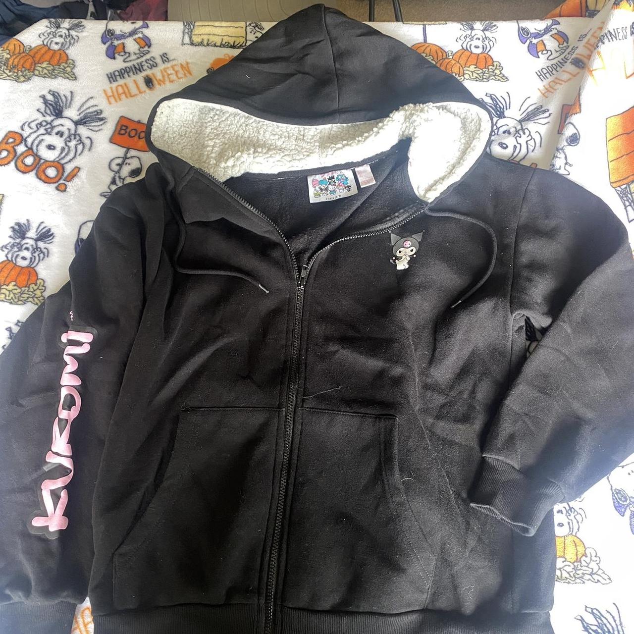 the cutest kuromi zip up hoodie! from the brand... - Depop