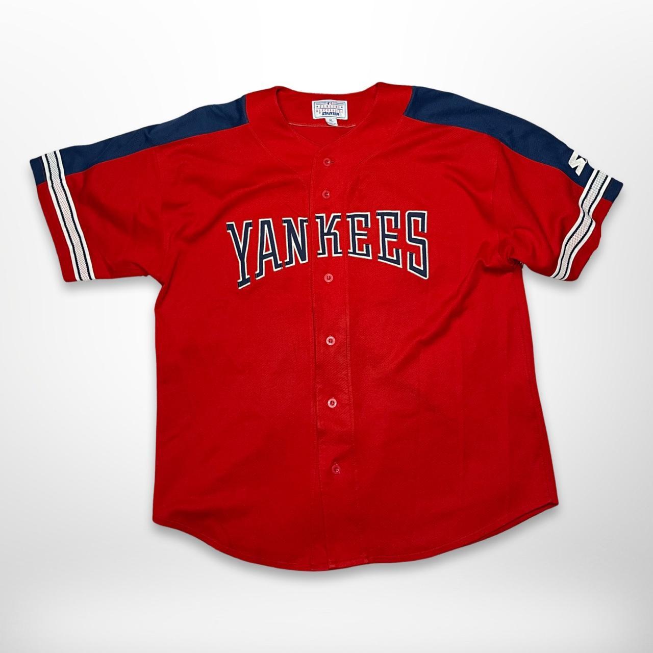 Vintage New York Yankees Starter Jersey Size - Depop