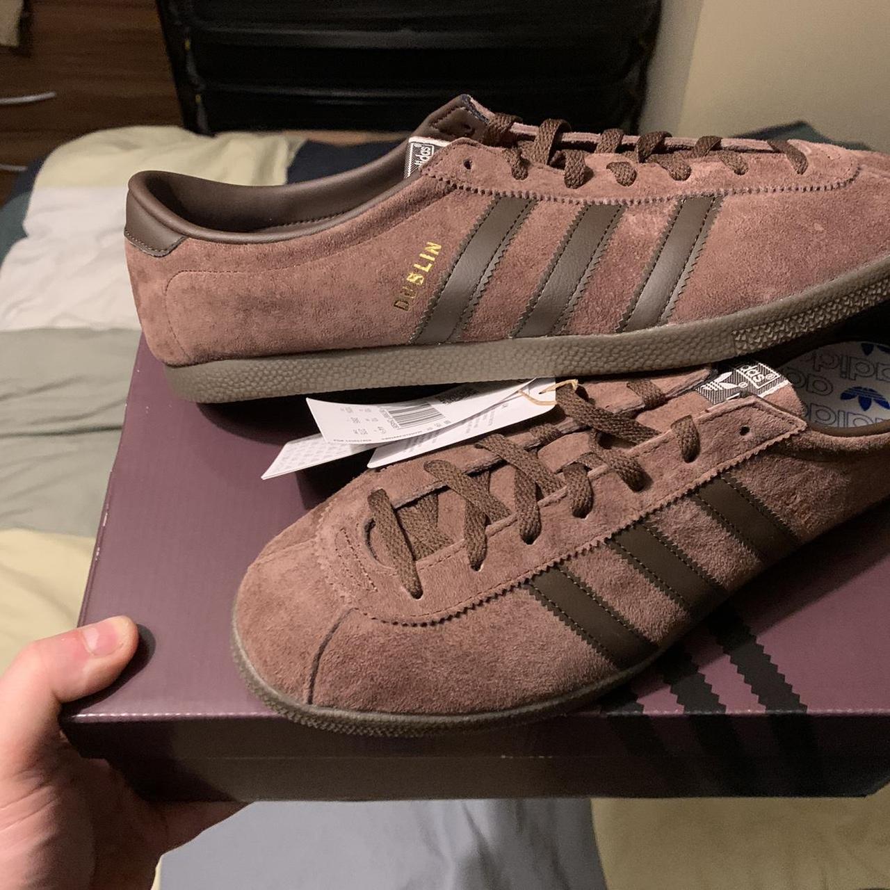 Adidas Dublin Size Exclusive Auburn Dark Brown Depop