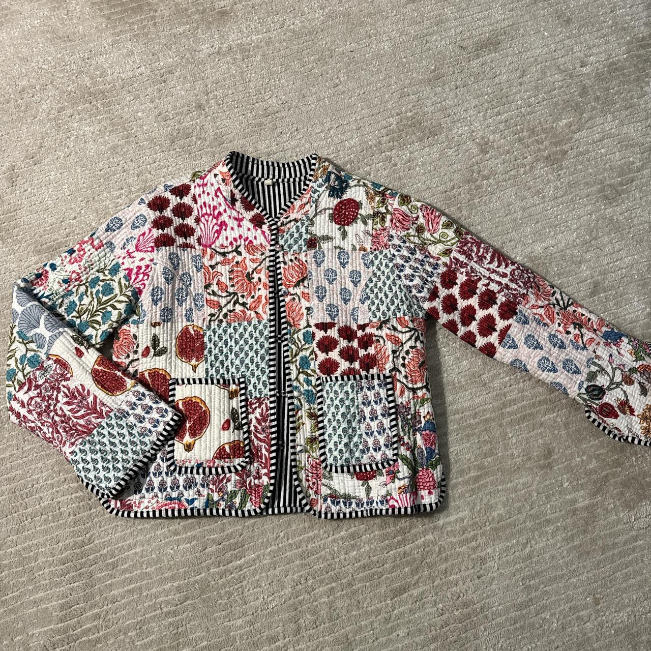 Women's Jacket - Multi - L – Multicolored patchwo… - image 1