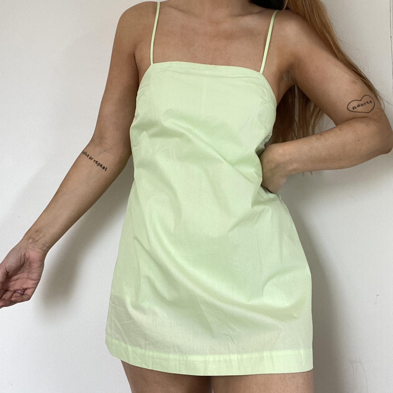 Zara pastel mint green playsuit shorts attached. Depop