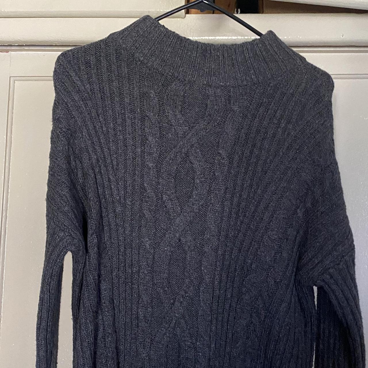 Abercrombie Mock neck Knit sweater dress with... - Depop