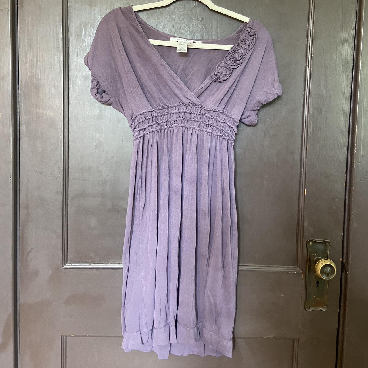 Max Studio Women's Purple Dress | Depop