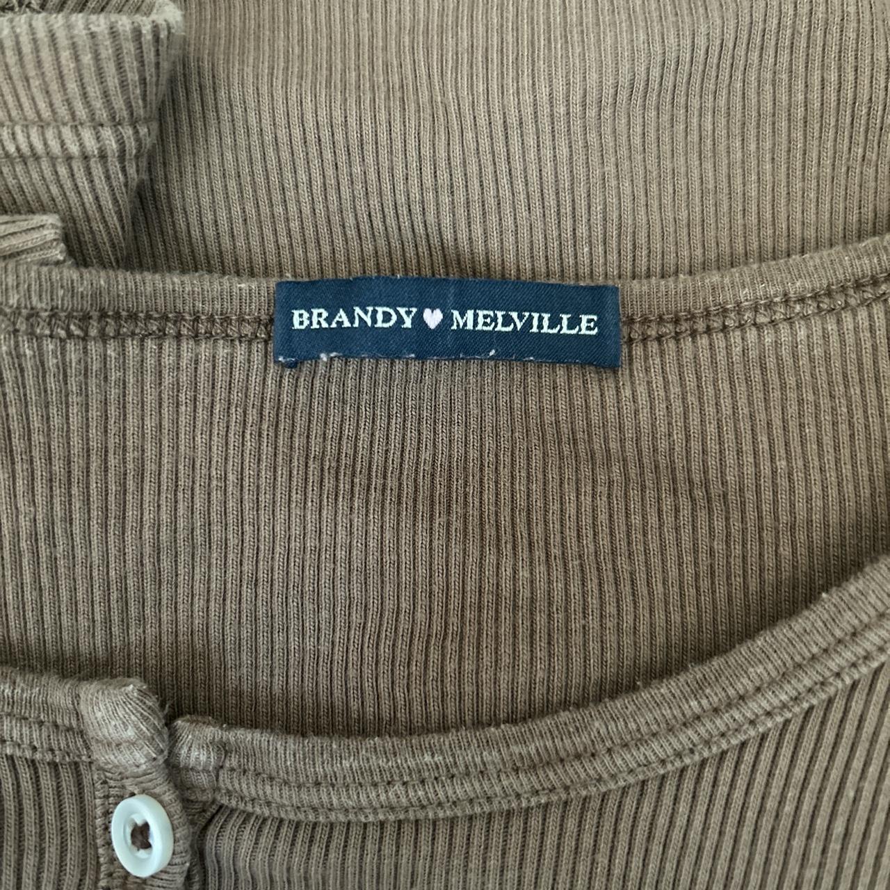 Brandy Melville brown zelly top brandymelville Depop