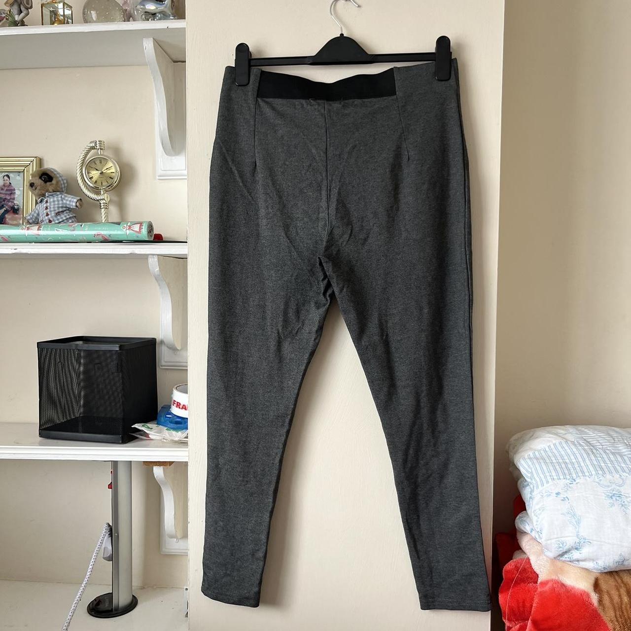 Primark grey high waisted leggings UK size... Depop