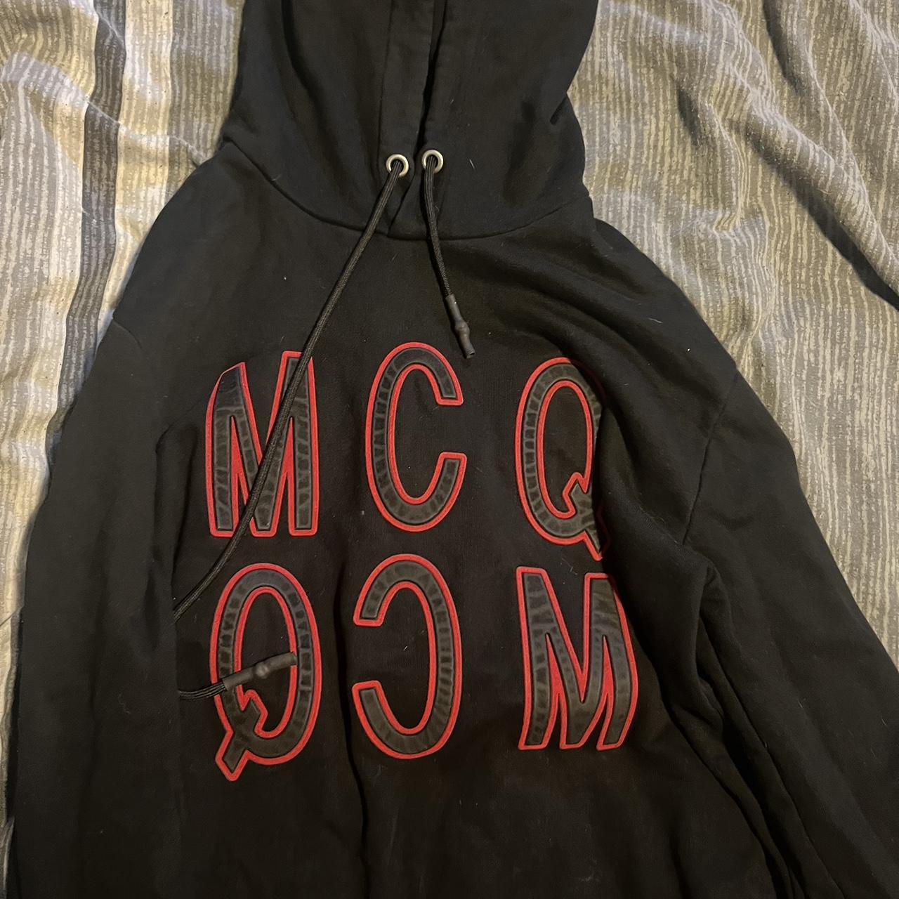 Black and red Alexander McQueen hoodie No flaws