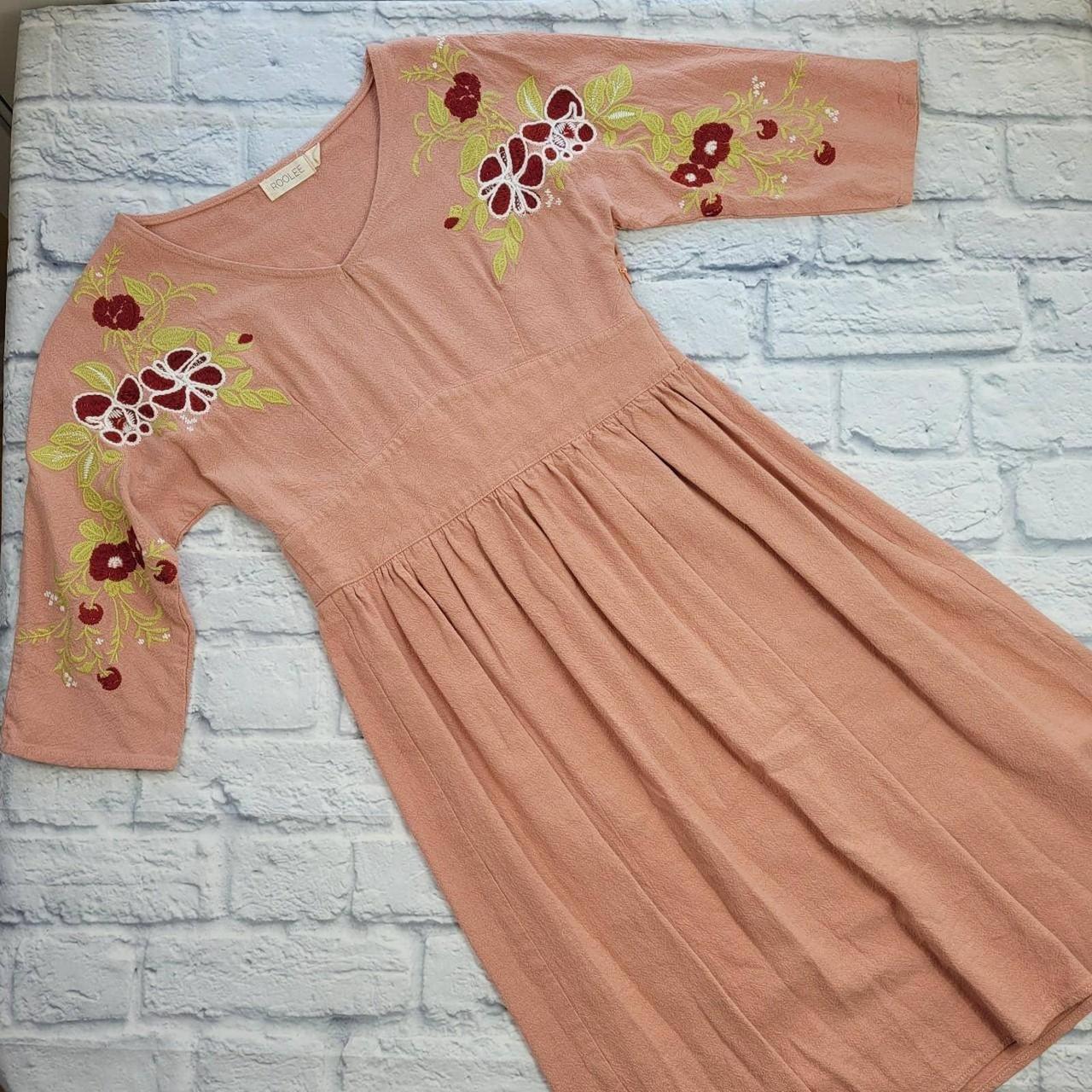 Embroidered Linen Dress Cotton  Linen Printed Dress Embroidery