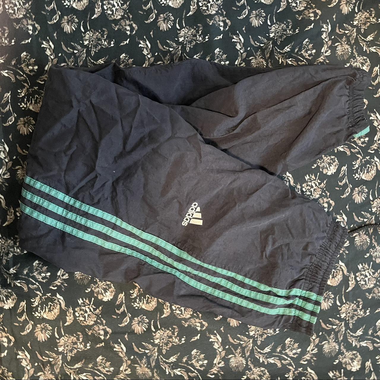 adidas track pants green - Depop