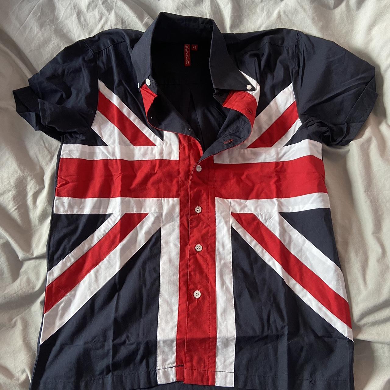 Union Jack 🇬🇧 shirt Labelled men’s XS bit fits best... - Depop