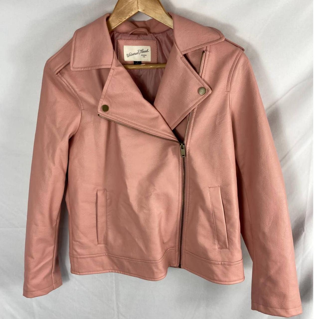 Universal thread cheap leather jacket