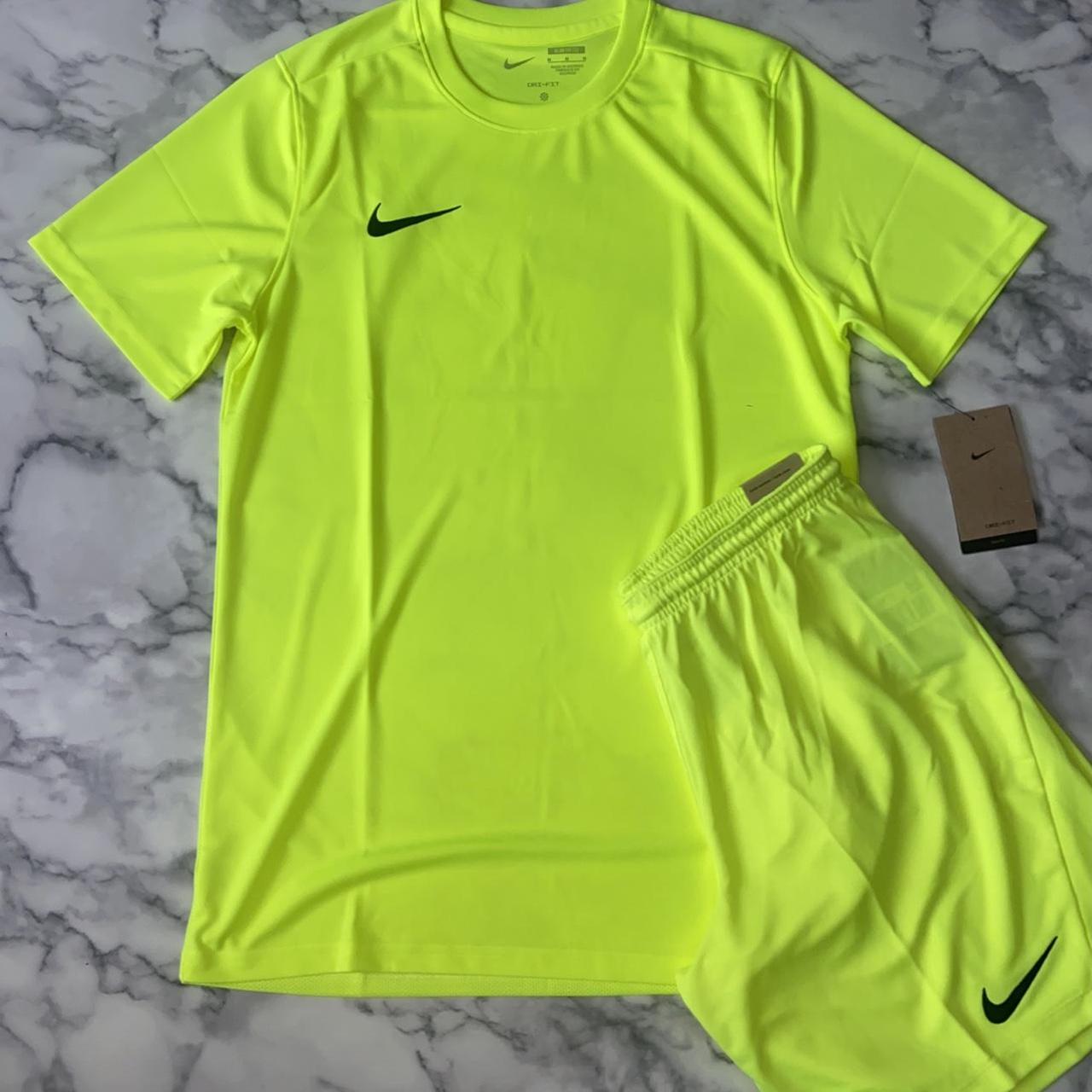 MESSAGE TO BUY‼️ Nike miller t shirt set volt Brand... - Depop