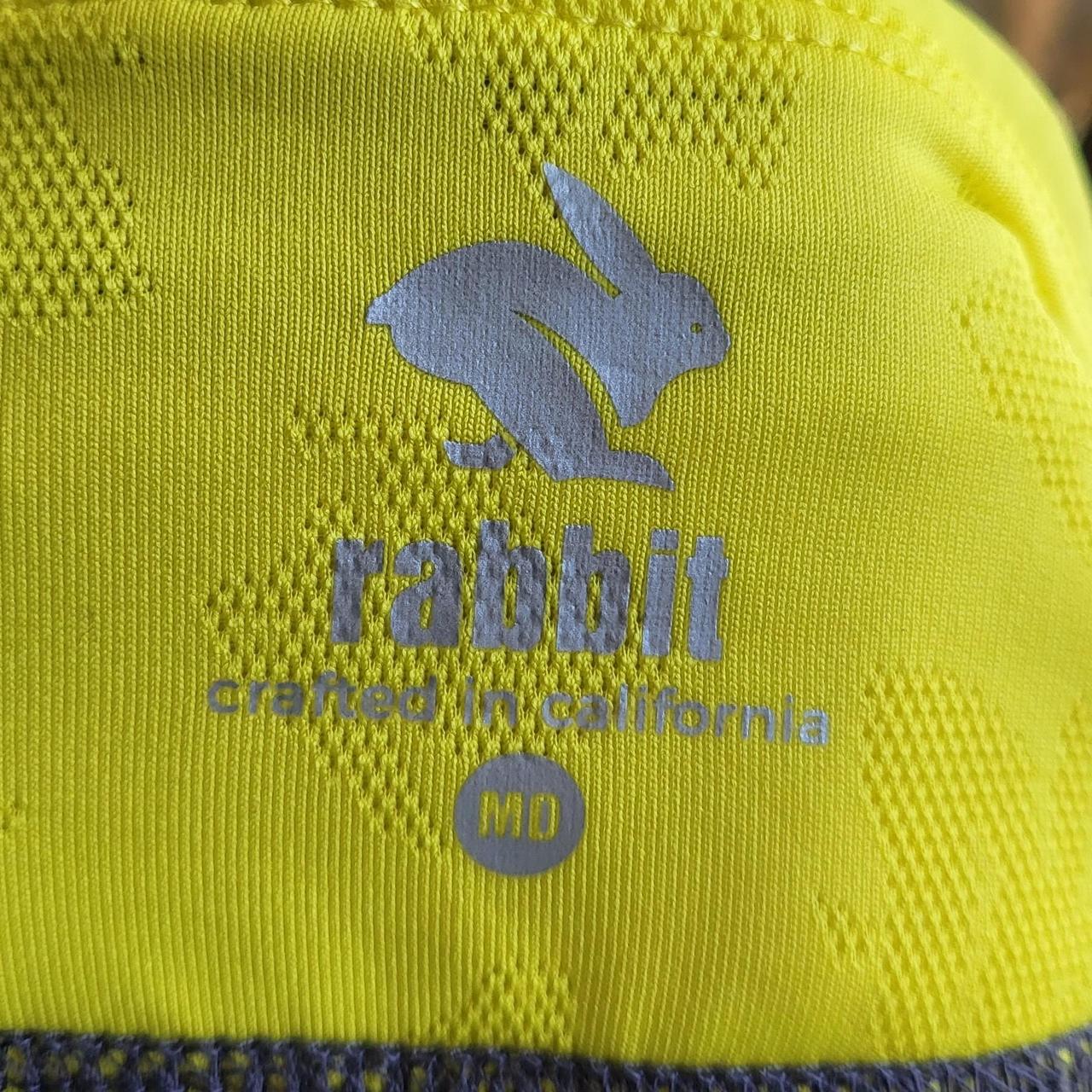 Rabbit Women's Yellow and Silver Shorts Depop