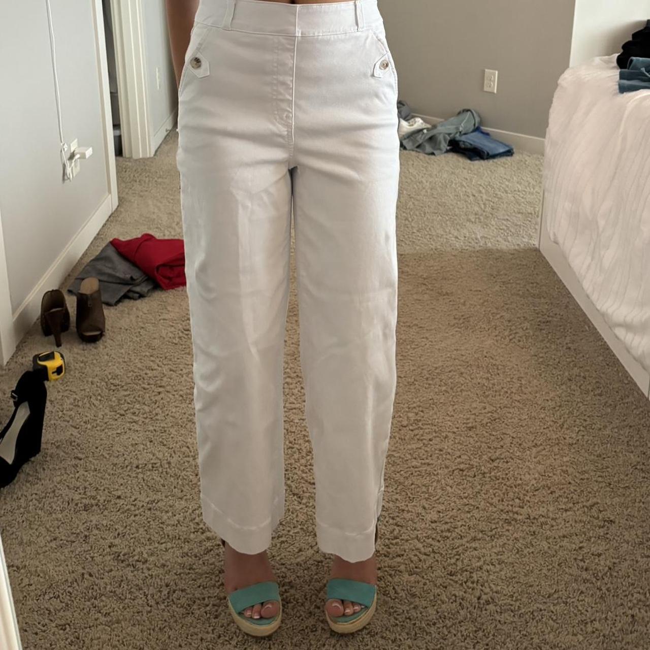 Spanx Women's High waisted Capri Pants White S – Spanx stretch