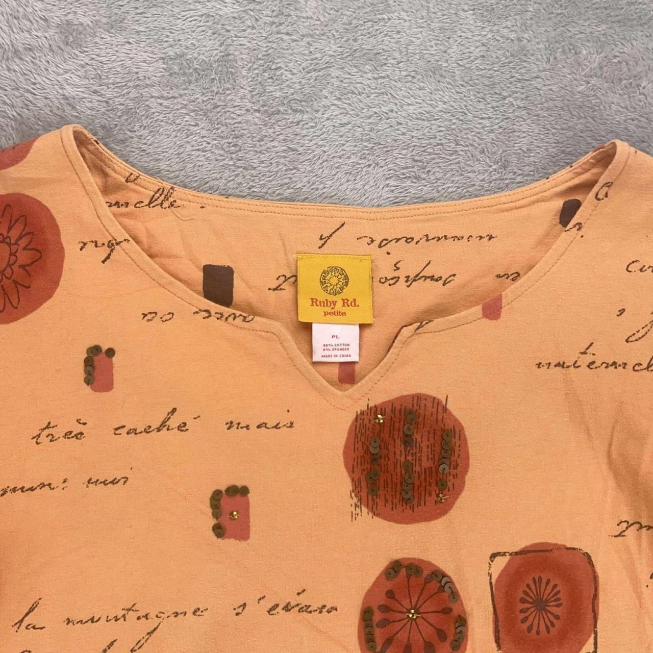 Ruby Rd. Women's Blouse - Orange - L – Ruby Rd. P… - image 5