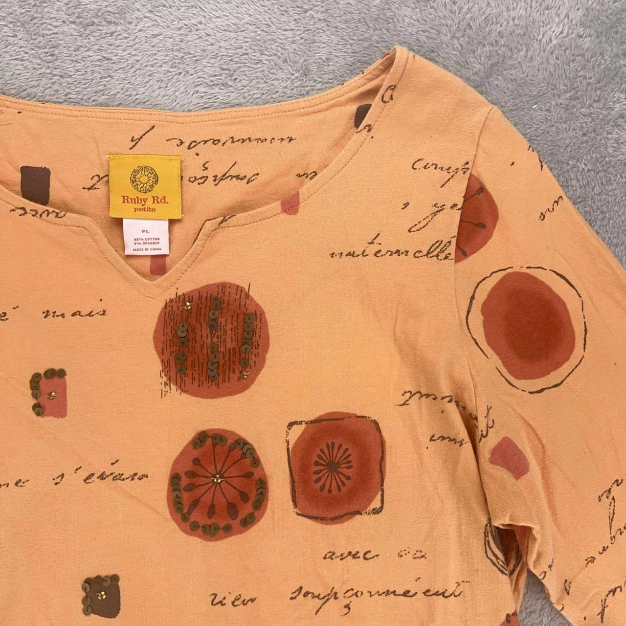 Ruby Rd. Women's Blouse - Orange - L – Ruby Rd. P… - image 4