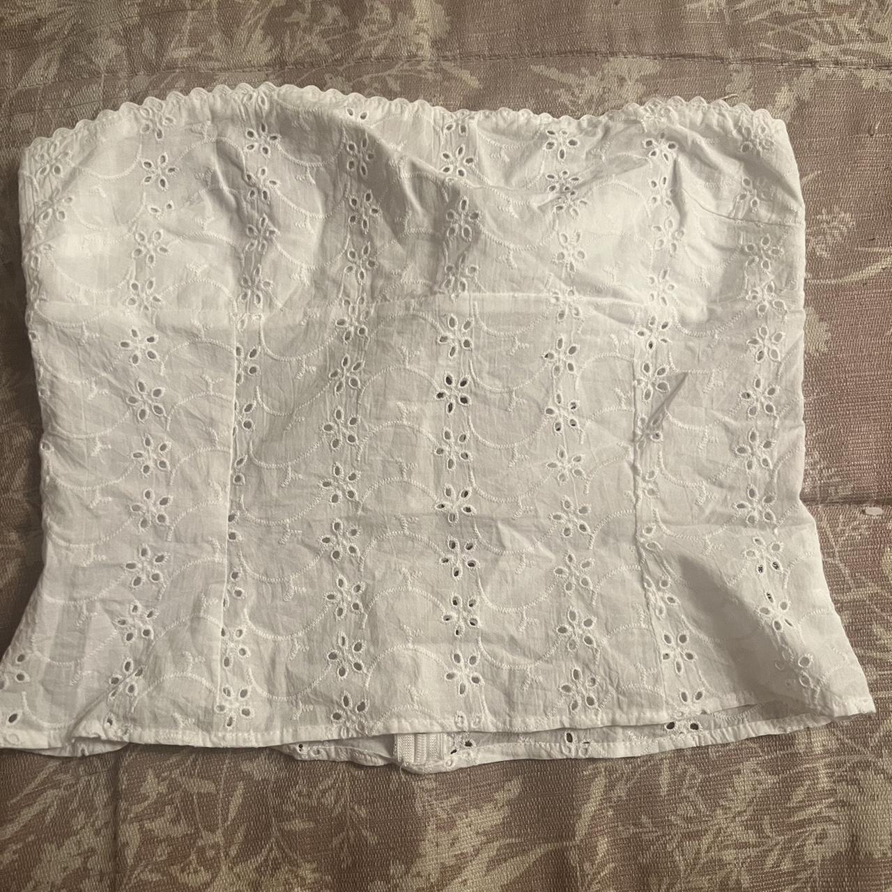 Princess Polly Women's White Top | Depop