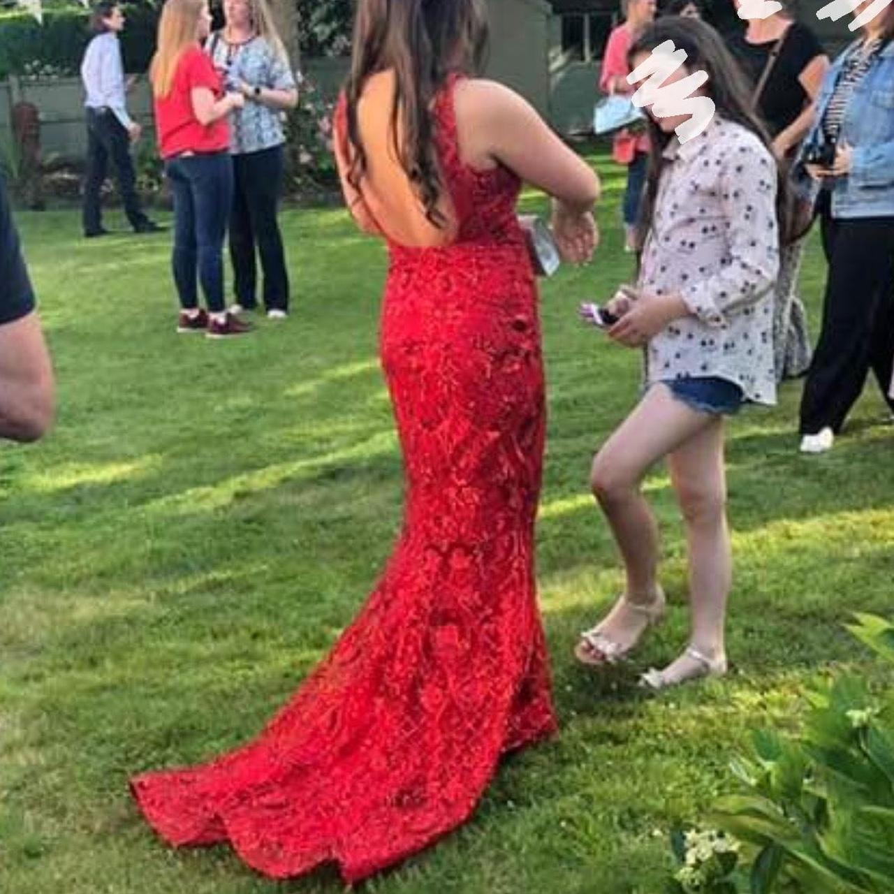 Pia Michi red prom dress Only worn once and in. Depop