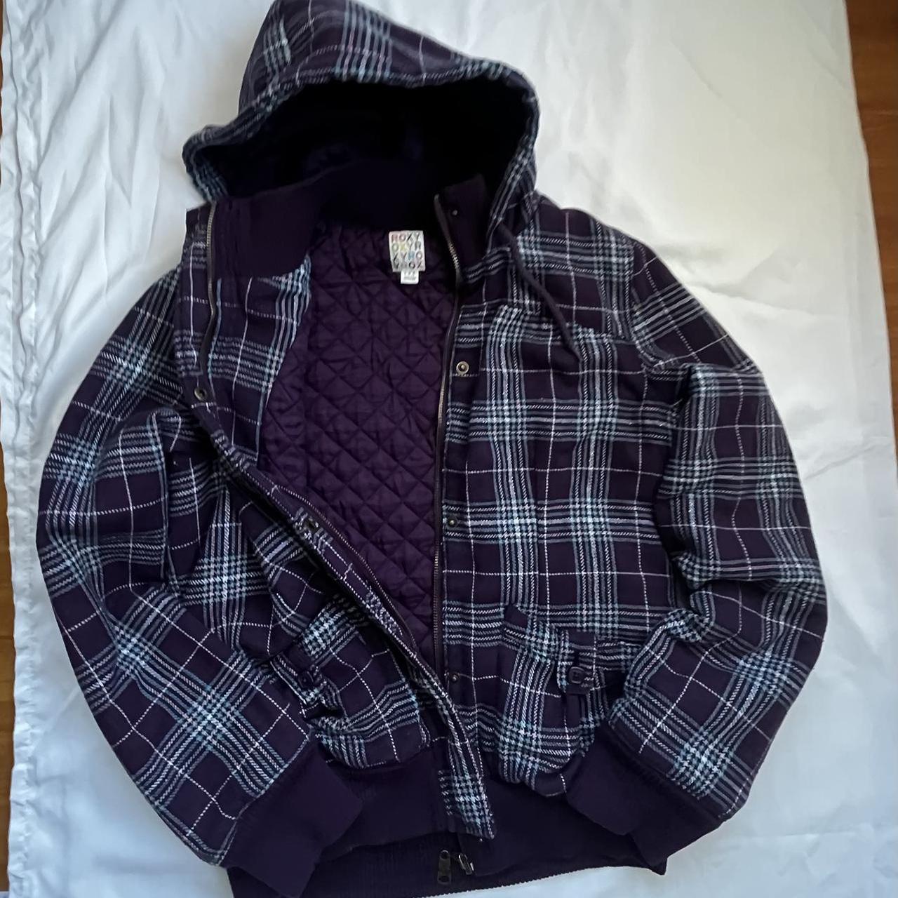 Plaid brandy-melville-jacket - Depop