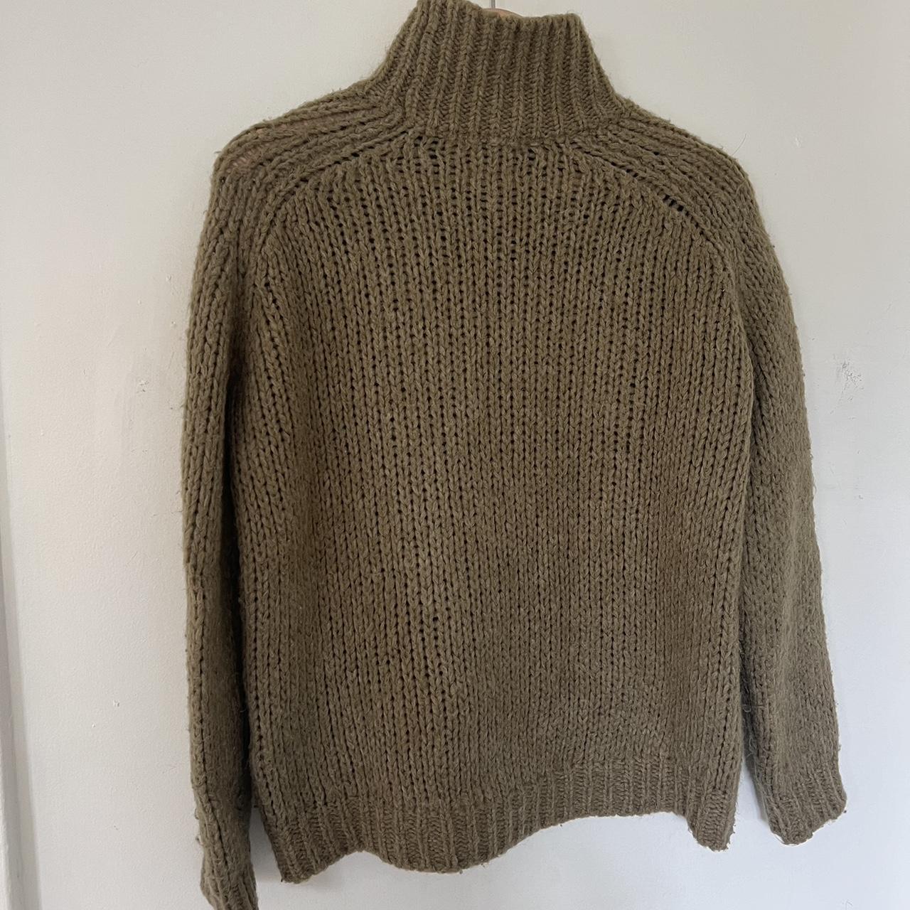 Massimo Dutti Wool Mohair knitted Turtleneck Sweater - Depop