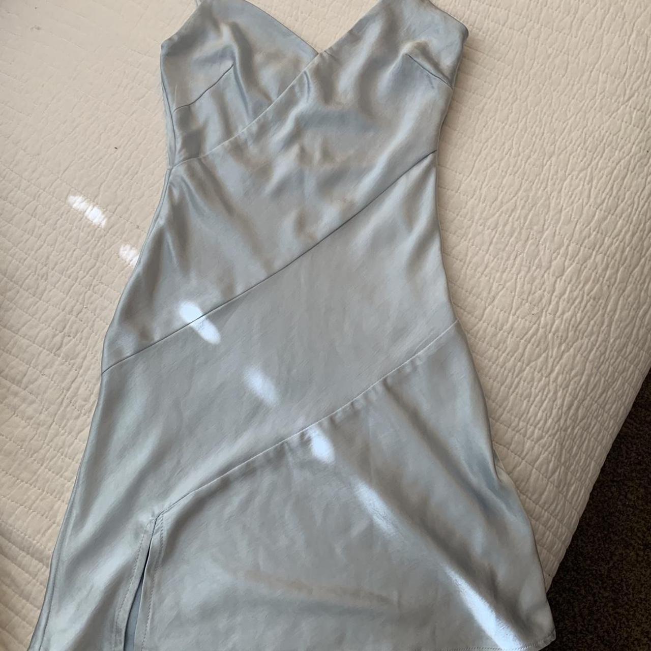 Light Blue Princess Polly Mini Dress Size 0 Worn... Depop