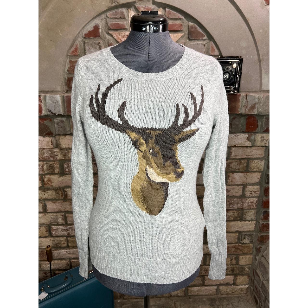 H M deer head sweater Size Small Be aware that. Depop